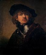 Rembrandt Peale Self portrait as a Young Man oil on canvas